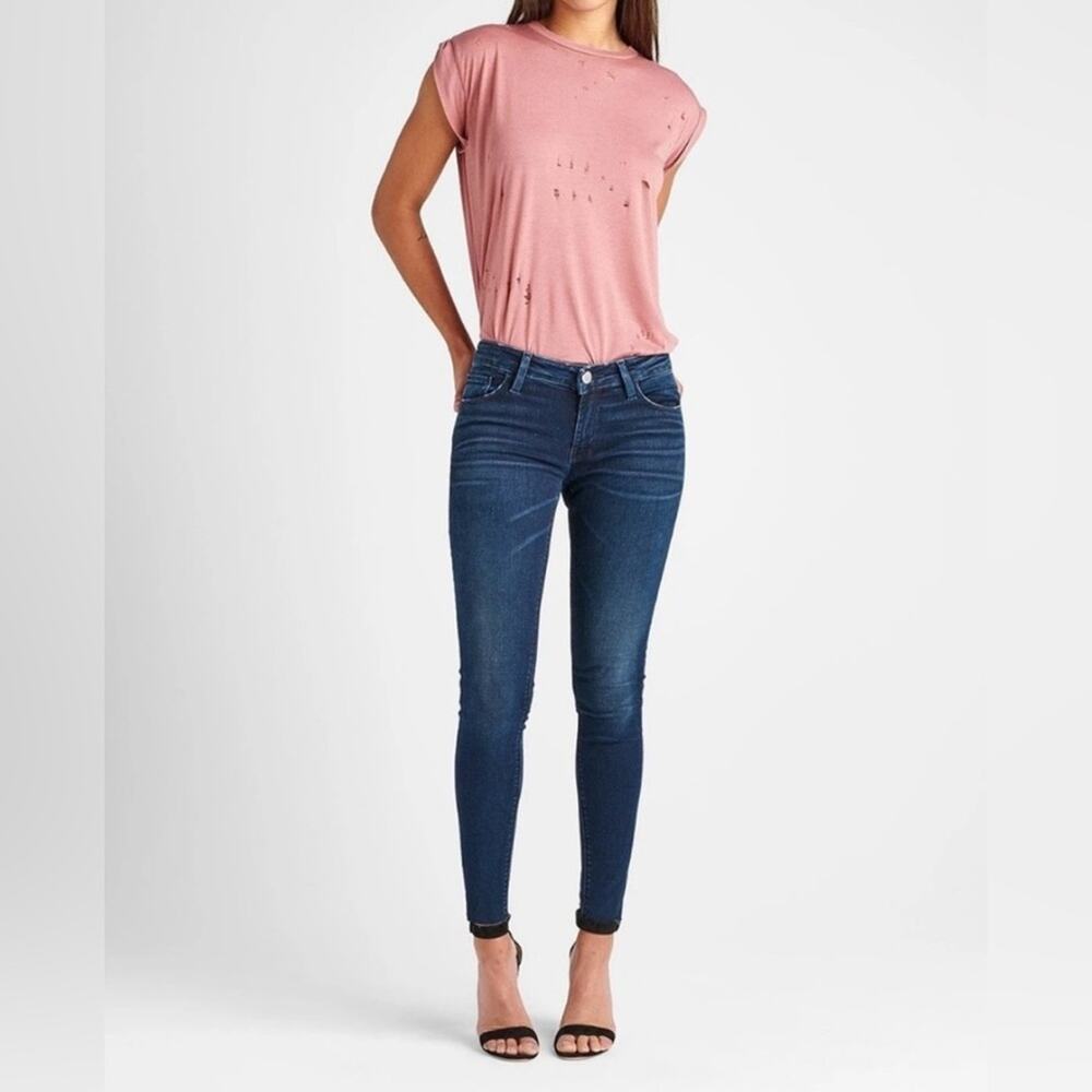 Hudson Krista Super Skinny Jeans Women's Size 27 Blue Academia Travel Sculpting